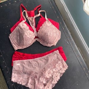 Set of 2 Adore Me Bra & Panty sets